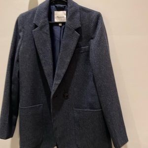 Madewell oversized pinstripe blazer